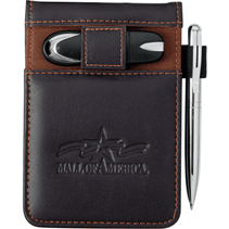 Two-Tone Faux Leather Notepad